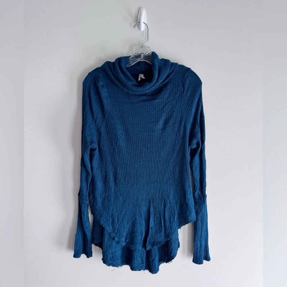 Free People/We The Free Kristina Drippy Waffle Knit Tunic/Sweater